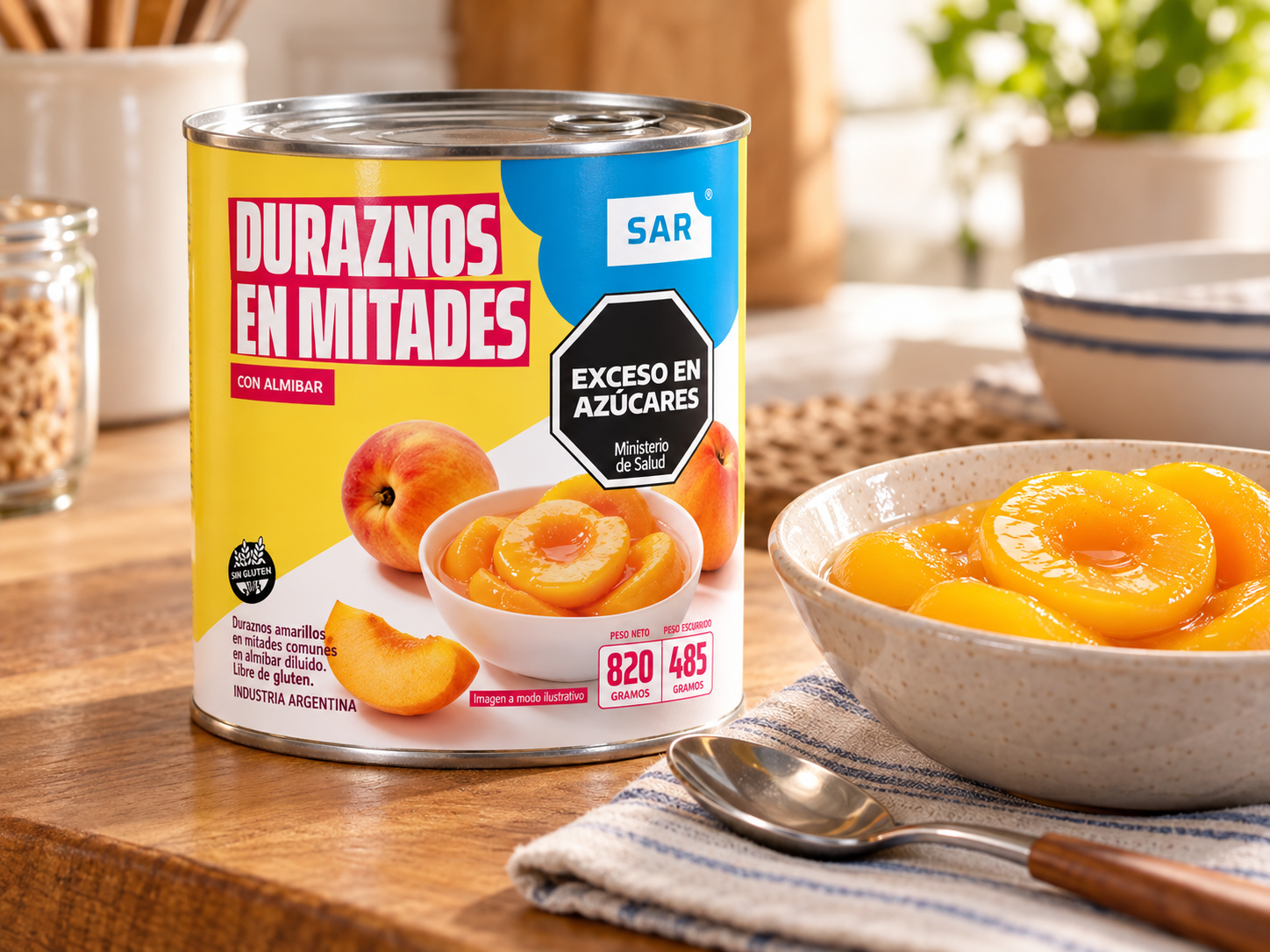 Duraznos en almíbar SAR